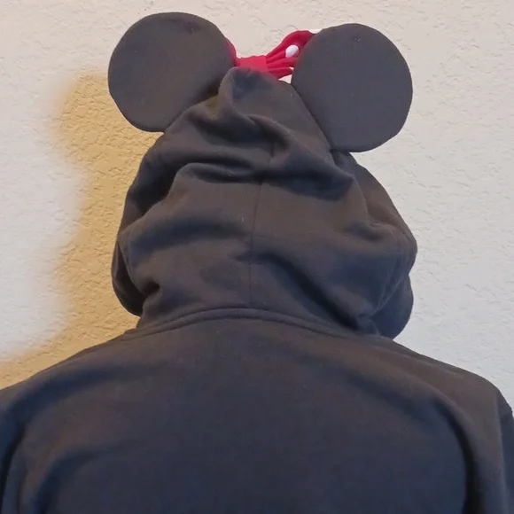 Disney Parks Minnie Mouse Hoodie With Ears Size Medium - Picture 7 of 9